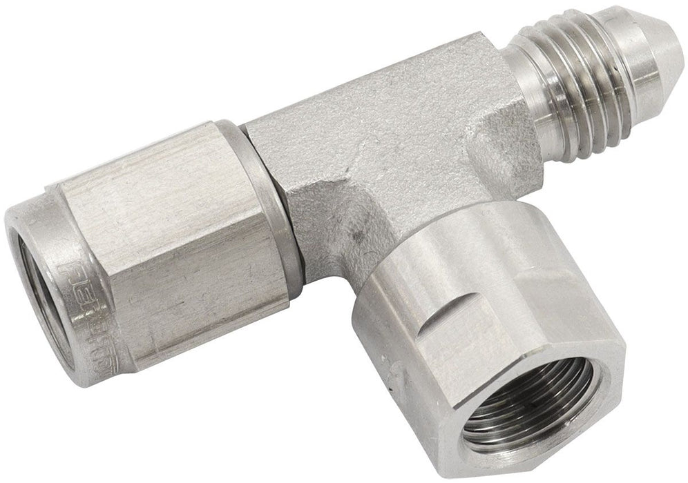 Straight -4AN Female to Male with M10 x 1.00mm Port  Stainless Steel, suit Bosch Pressure/Temperature Sensor