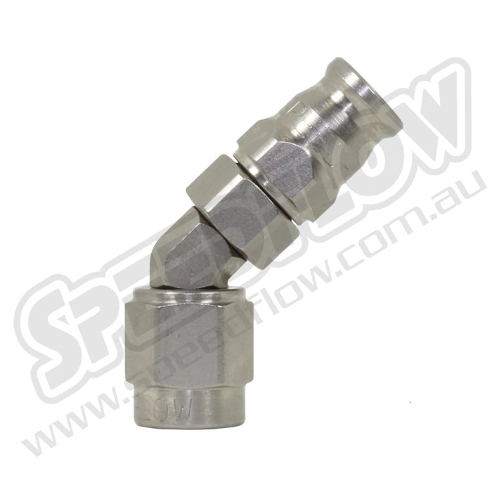Speedflow -3 45 DEGREE HOSE END STEEL