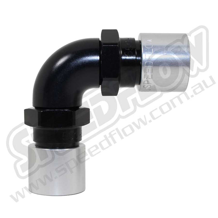 Speedflow -8 90° DOUBLE CRIMP HOSE END