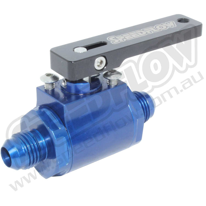 Speedflow -6 ALUMINUM BALL VALVE - BLUE