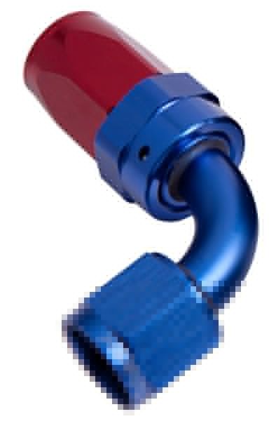 100 Series Taper 90° Swivel Hose End -6AN (25 Pack)  Blue/Red Finish. Suit 100 & 450 Series Hose