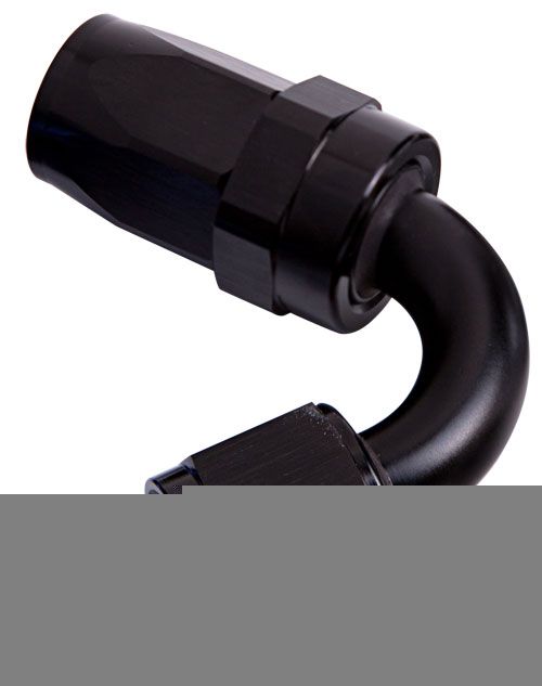 100 Series Taper 120° Swivel Hose End -10AN Black Finish. Suit 100 & 450 Series Hose