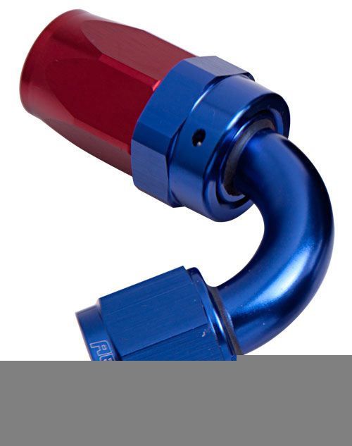 100 Series Taper 120° Swivel Hose End -12AN Blue/Red Finish. Suit 100 & 450 Series Hose