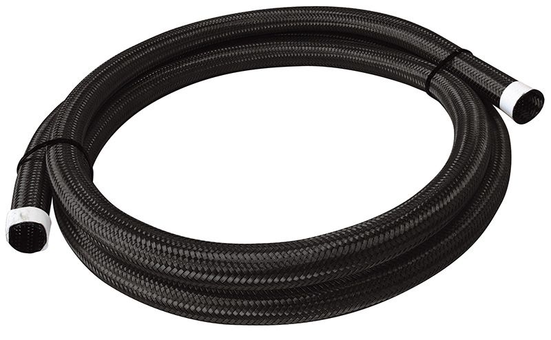 111 Series Black Stainless Steel Braided Cover 9/16" (14mm) I.D 3 Metre Length