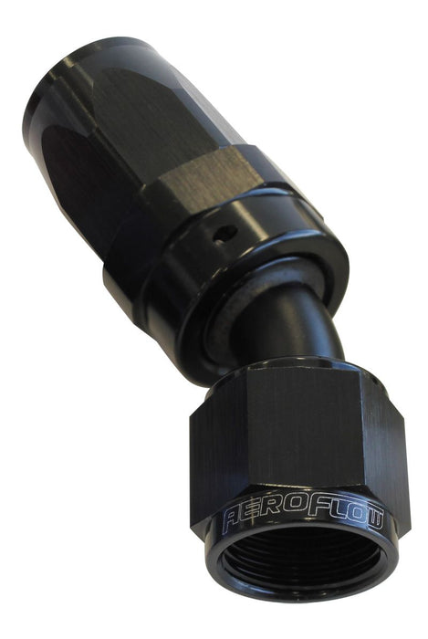 100 Series Taper 30° Swivel Hose End -10AN  Black Finish. Suit 100 & 450 Series Hose