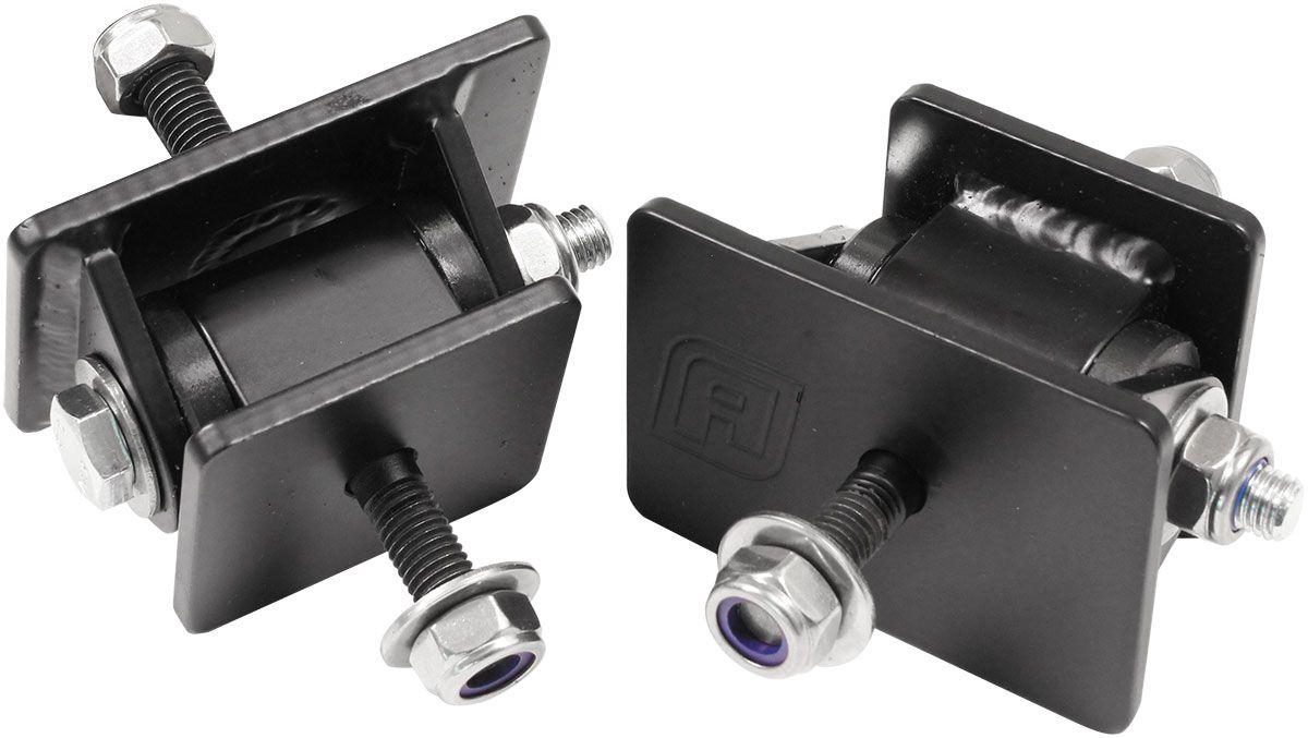 Holden Commodore VL & Nissan Skyline R31 Engine Mounts  Suit RB30 Non-Turbo &amp: Turbo Engine, Black Urethane, Sold as a Pair