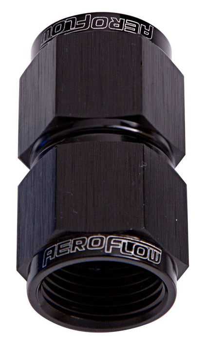 Straight Female Swivel Coupler -12AN  Black Finish