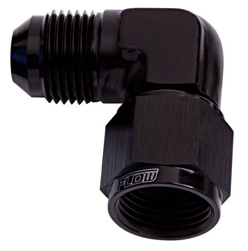 90° Female/Male Flare Swivel -12AN  Black Finish