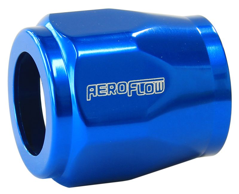 Hex Hose Finisher 21/32" (17mm) I.D  Blue Finish