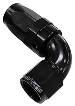 150 Series Taper One-Piece Full Flow Swivel 90° Hose End -20AN  Black Finish. Suit 100 & 450 Series Hose