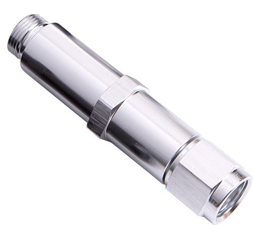 Carburettor Adapter - Female -6AN  Silver Finish. Suit Barry Grant / Demon