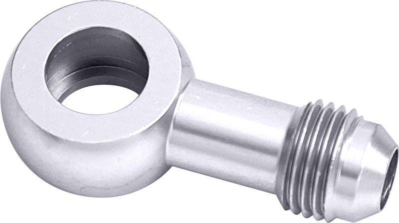 Alloy AN Banjo Fitting 5/8"-20 to -6AN -Silver Finish   Suit Edelbrock Carb Fuel Inlet