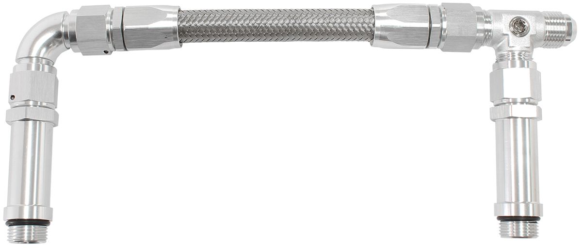 Carburettor Inlet Rail Kit -8AN Ultra HP  Silver Finish. Suits Holley Ultra HP Aluminium Series Fuel Line