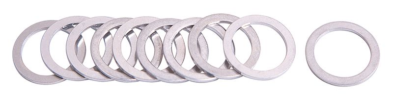 Metric Aluminium Washers 16mm I.D, 22mm O.D  10 Pack