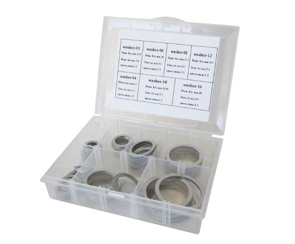 Metric Aluminium Washer Kit suit M6 to M24  Kit Contains 10 of Each Size