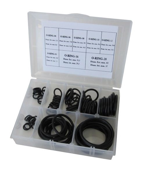 Buna N Rubber O-Ring Kit suit -3AN to -20AN  Kit Contains 10 of Each Size