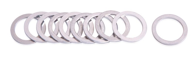 Aluminium Washers, 12.7mm (1/2") I.D, 19mm (3/4") O.D 10 Pack