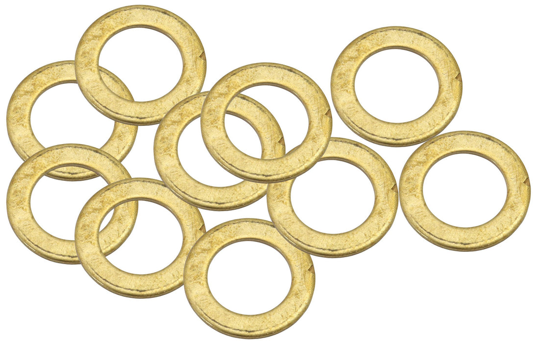 Metric Brass Washers 10mm I.D, 16mm O.D   10 Pack