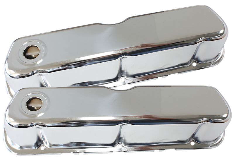Chrome Steel Valve Covers Suit Ford 289-302-351 Windsor Without Aeroflow Logo