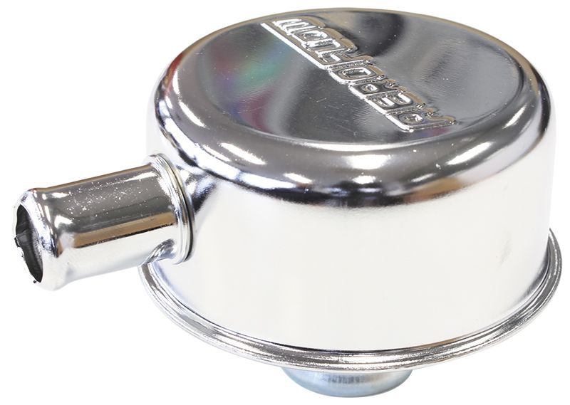 Chrome Valve cover Breather Push In, With 5/8" Spout