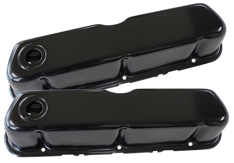 Black Steel Valve Covers Suit Ford 289-302-351 Windsor Without Aeroflow Logo