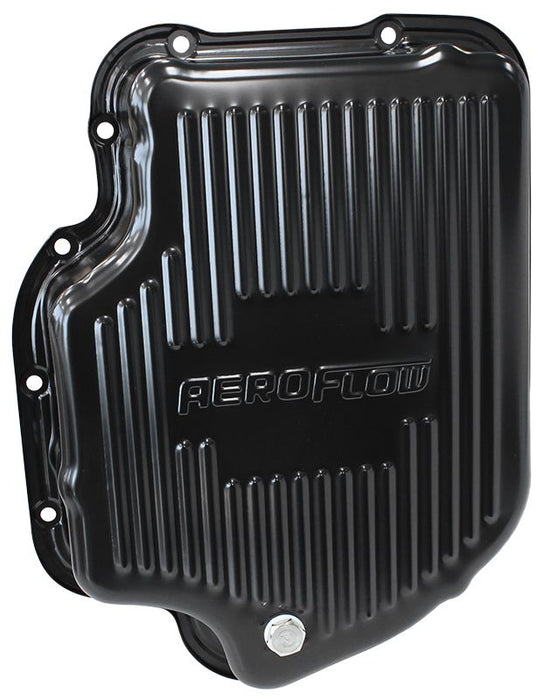Black Transmission Pan Suit GM TH400, Deep Pan With Drain Plug