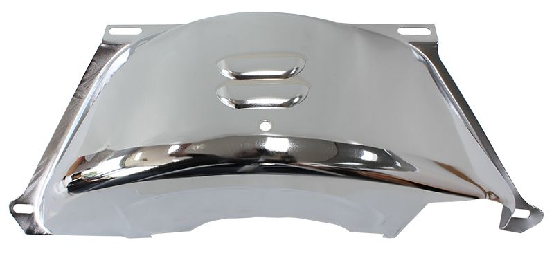 Flywheel Dust Cover - Chrome Suit GM TH350-400 With SB & BB Chev