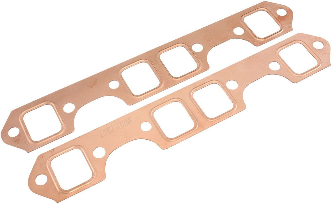 Holden V8 253-308 Copper Embossed Exhaust Gaskets   Sold as a Pair, 1.22" x 1.41" Port Size
