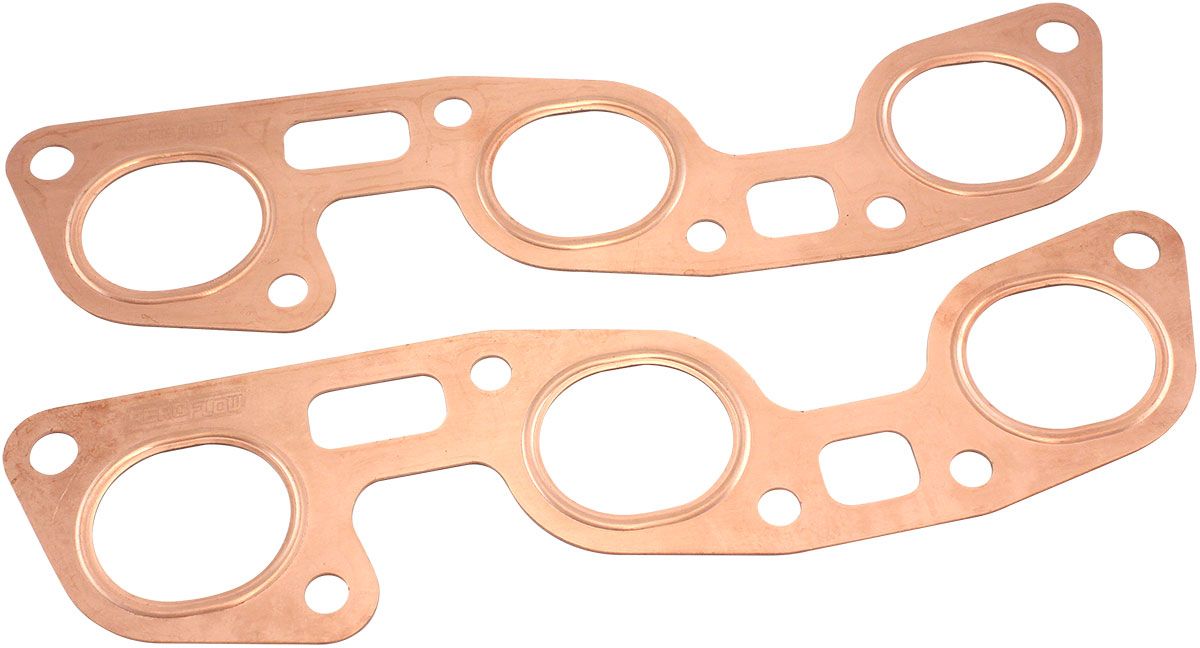 Nissan RB26 Copper Embossed Exhaust Gasket (2 Pieces)   Suit Nissan RB26 with 1.665" x 1.420" PortSize