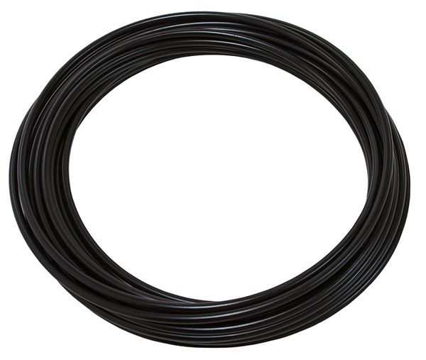 200 Series PTFE (Teflon®) Black Stainless Steel Coated Braided Hose -3AN 2 Metre Length