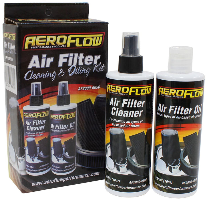 Air Filter Cleaner and Oil Kit  Restore your reusable cotton fabric air filter performance, 2 x 296ml pump bottles