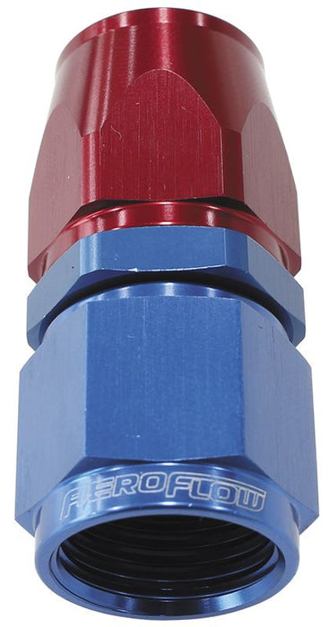 200 / 570 Series PTFE Straight Hose End -3AN  Blue/Red Finish. Suits 200 & 250 Series Hose