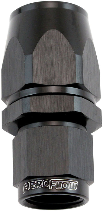 200 Series Teflon Style One Piece Straight Stepped Hose End -6AN to -8 Hose  Black Finish. Suits 200 & 250 Series Hose