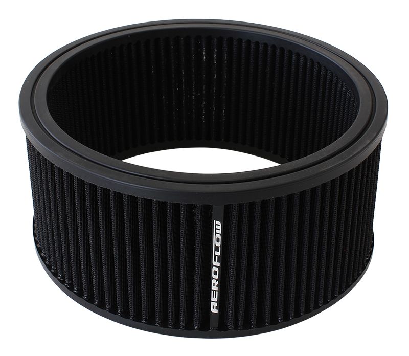 Replacement Round Air Filter Element  9" x 4", washable cotton filter element.