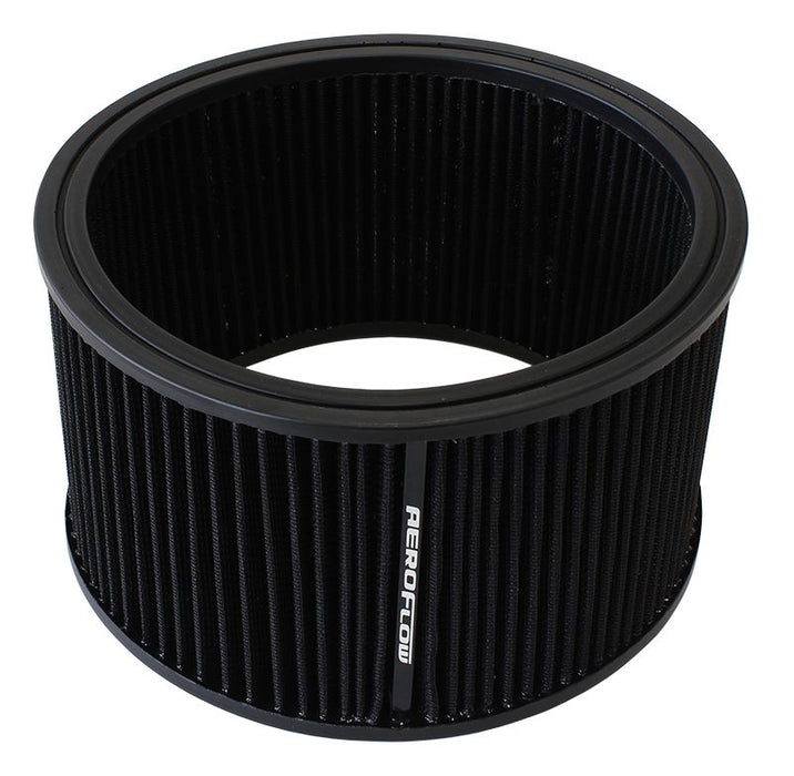 Replacement Round Air Filter Element  9" x 5", washable cotton filter element.