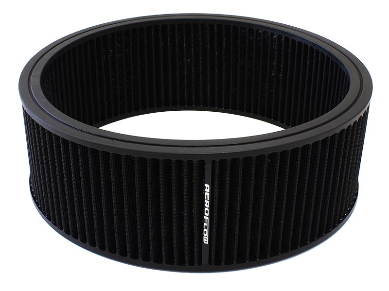 Replacement Round Air Filter Element  14" x 5", washable cotton filter element.
