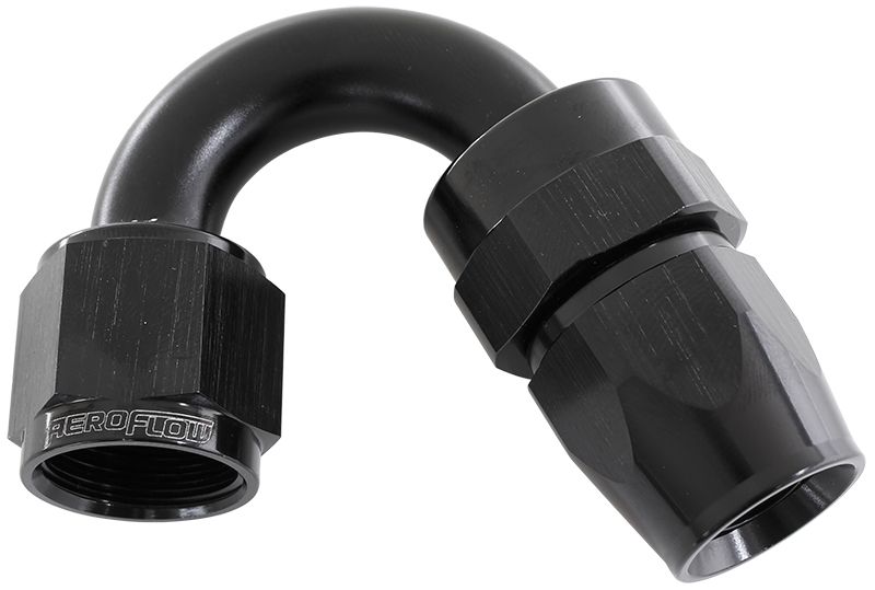 200 Series PTFE 150° Hose End -6AN  Black Finish. Suits 200 & 250 Series Hose