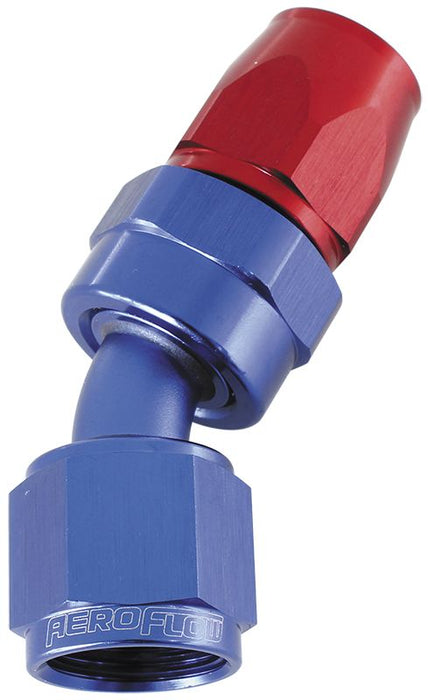 200 Series PTFE 30° Hose End -12AN  Blue/Red Finish. Suits 200 & 250 Series Hose