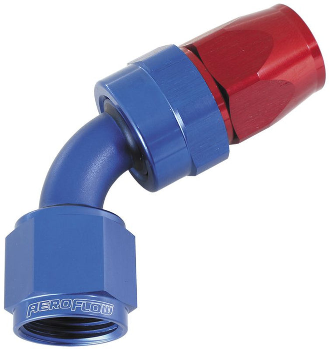 200 Series PTFE 60° Hose End -10AN  Blue/Red Finish. Suits 200 & 250 Series Hose