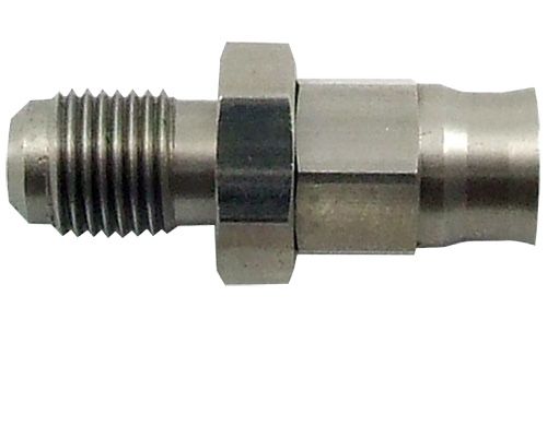 Straight Stainless Steel Male Hose End 3/8"-24 to -3AN  Suits 200 Series PTFE Hose