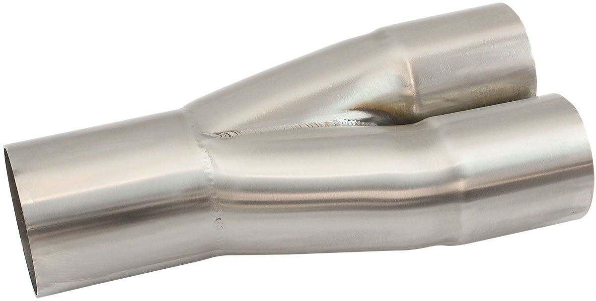 Aeroflow Stainless Steel 2 into 1 Merge Collectors 2-1/4" Primary Into 3" Collector Outlet