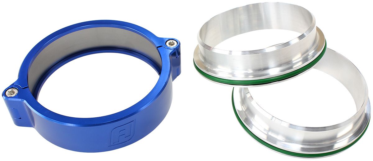 3-1/2" (90mm) Billet Aluminium Intercooler Clamp Blue Finish
