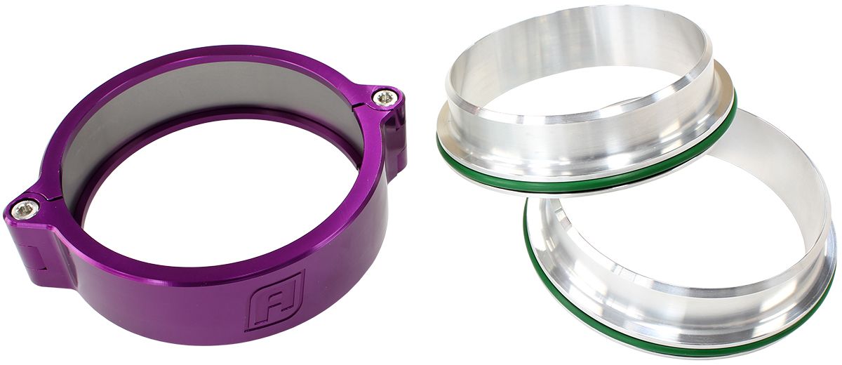 3-1/2" (90mm) Billet Aluminium Intercooler Clamp Purple Finish