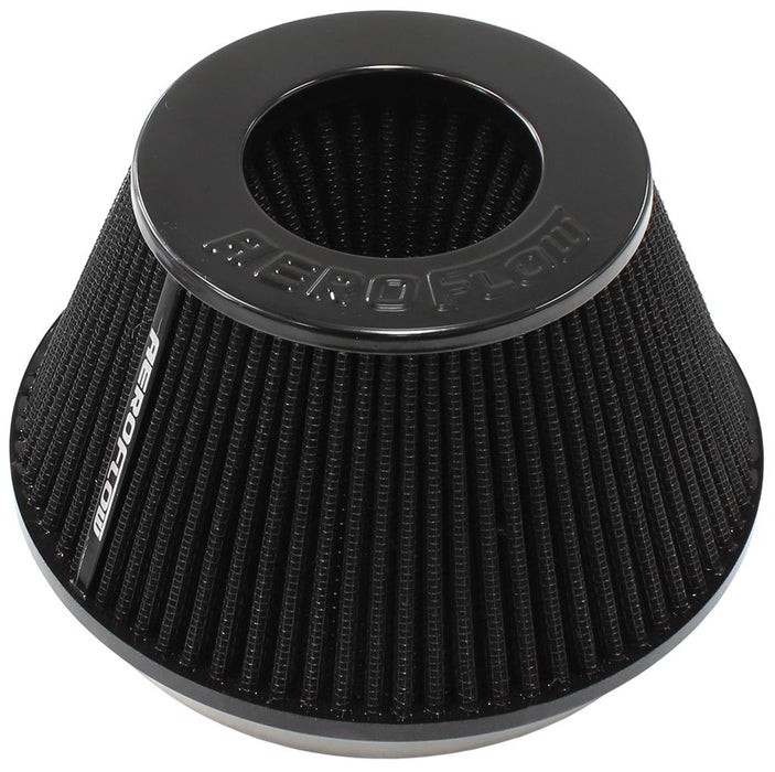 Universal 6" (153mm) Clamp-On Steel Top Inverted Tapered Pod Filter with Black End  4" (102mm) High x 7.6" (193mm) Base O.D x 4.7" (119mm) Top O.D