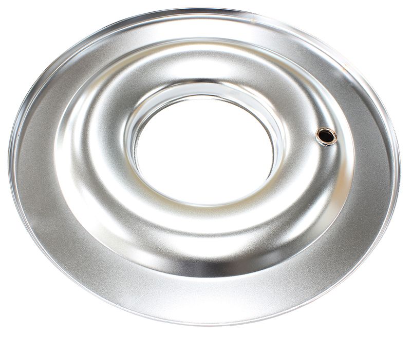 14" Air Cleaner Base Only  Chrome, Flat Base Suit 5-1/8" Neck Carburettor