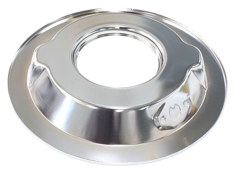 14"" Air Cleaner Base Only Chrome, Recessed Base 1-1/8" (28mm) Suit 5-1/8" Neck