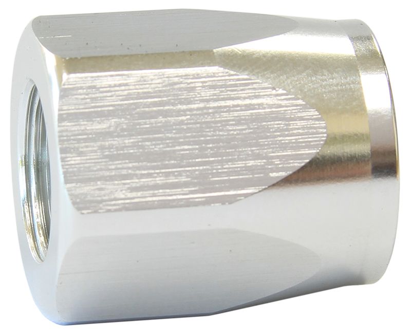 Taper Style Hose End Socket -10AN  Silver Finish. Suits 100 & 450 Series Hose Ends
