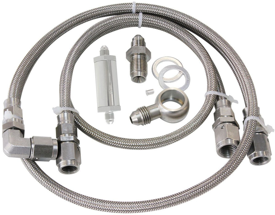 Turbo Oil Feed Line Kit  Suit Ford BA-BF XR6, Includes 30 Micron Oil Filter