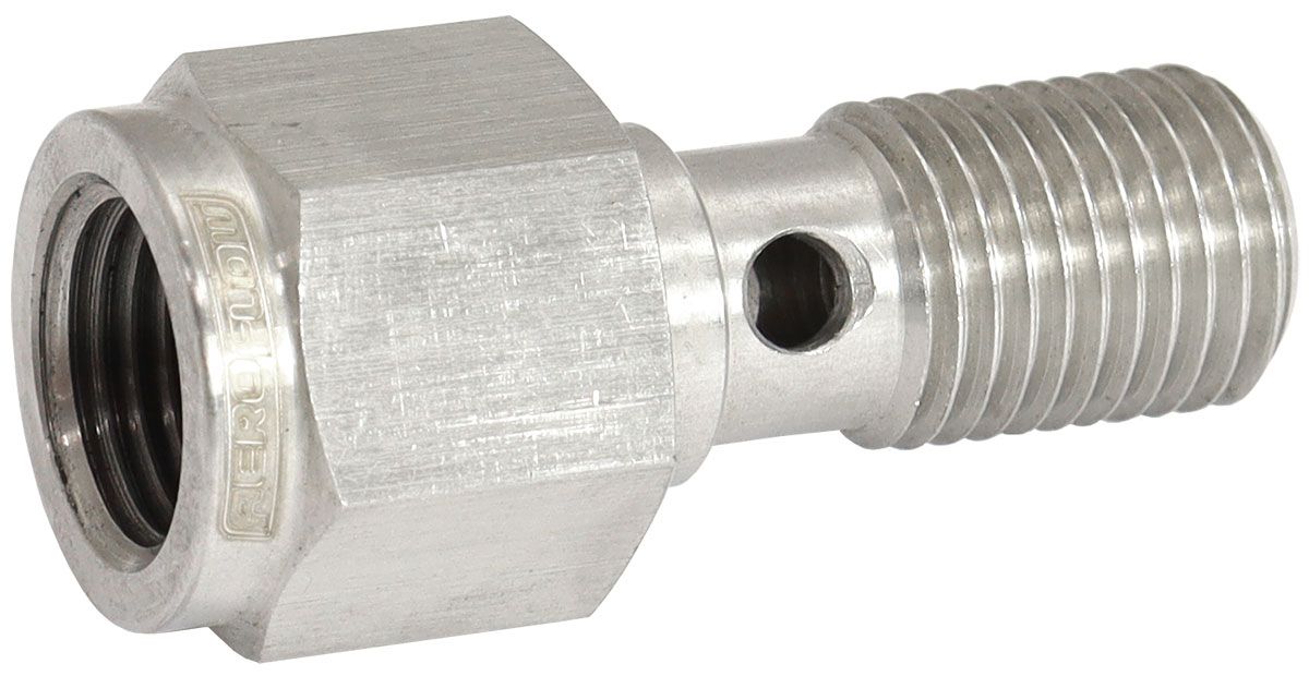 3/8-24" Banjo Bolt with 1/8" NPT Port  304 Stainless Steel Material
