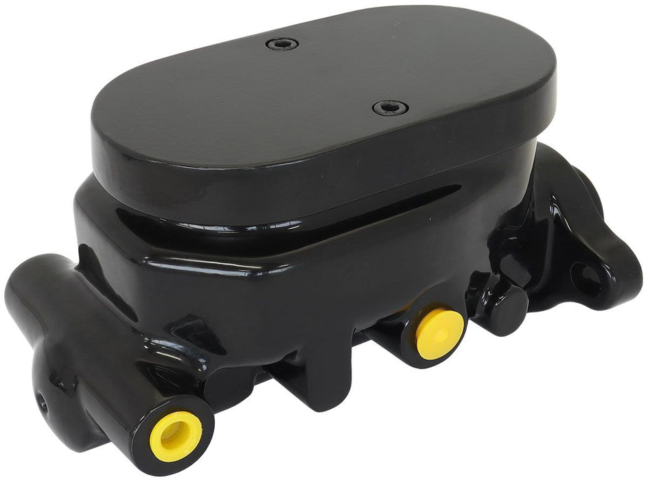 GM Brake Master Cylinder 1" Bore Black Finish Cast Aluminium with Smooth Top Lid